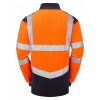Leo Workwear Tapeley Class 2 Hi-Vis Orange 1/4 Zip Sweatshirt